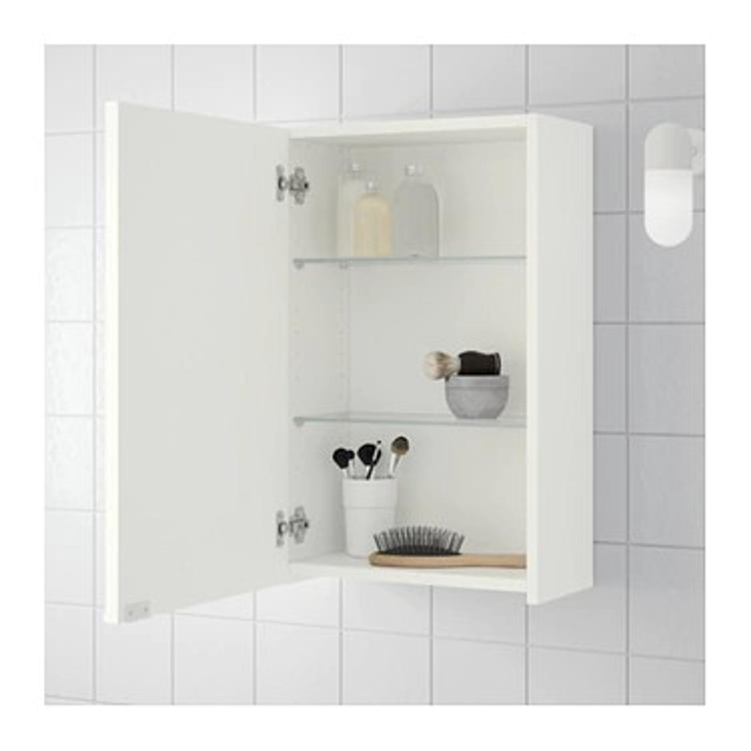Ikea Lillangen White Bathroom Mirror, Ikea Sliding Bathroom Mirror Cabinet