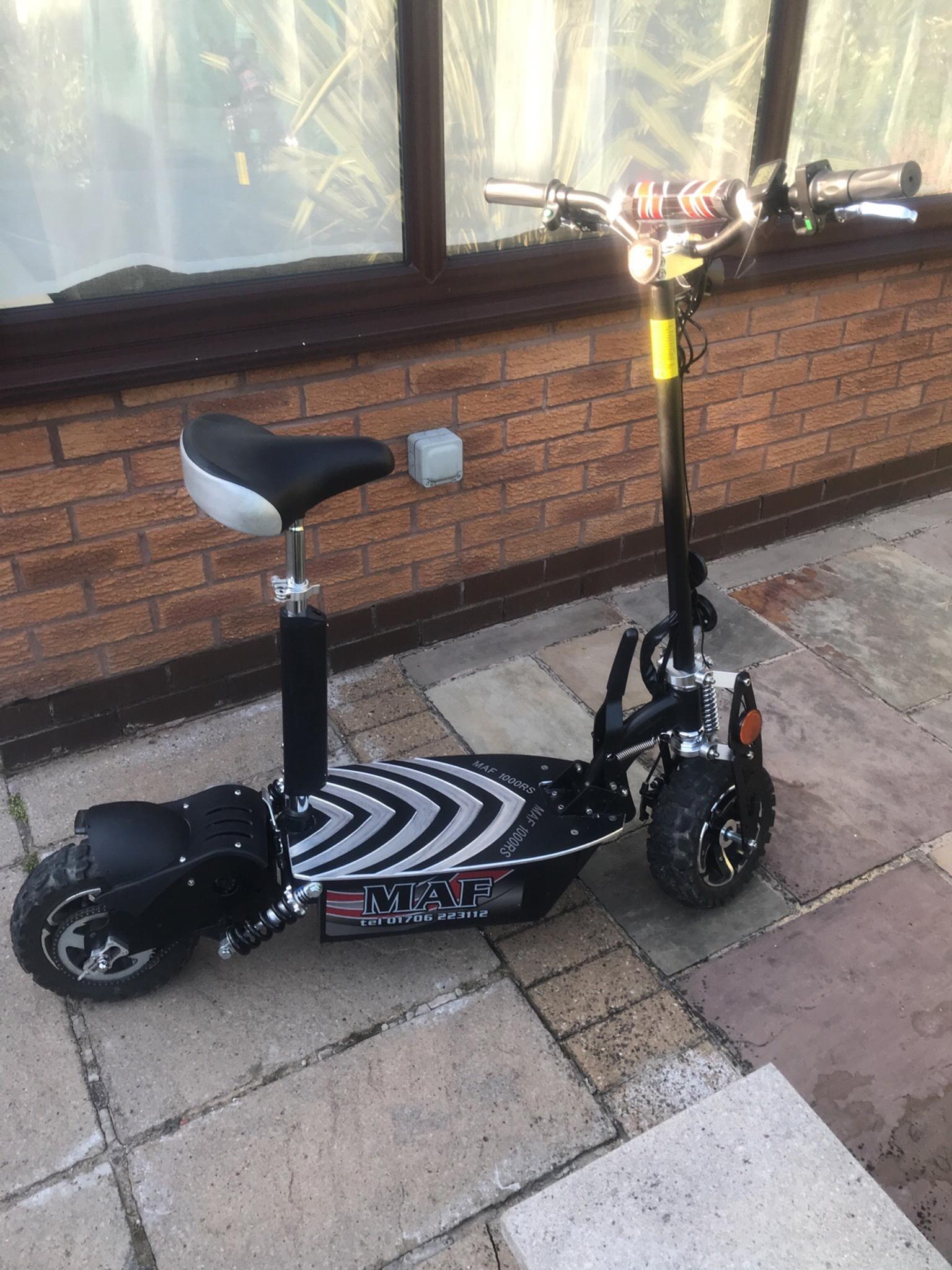 MAF Evolution upgraded X1000RS Electric E scooter 1000 watt power 36 Volt 