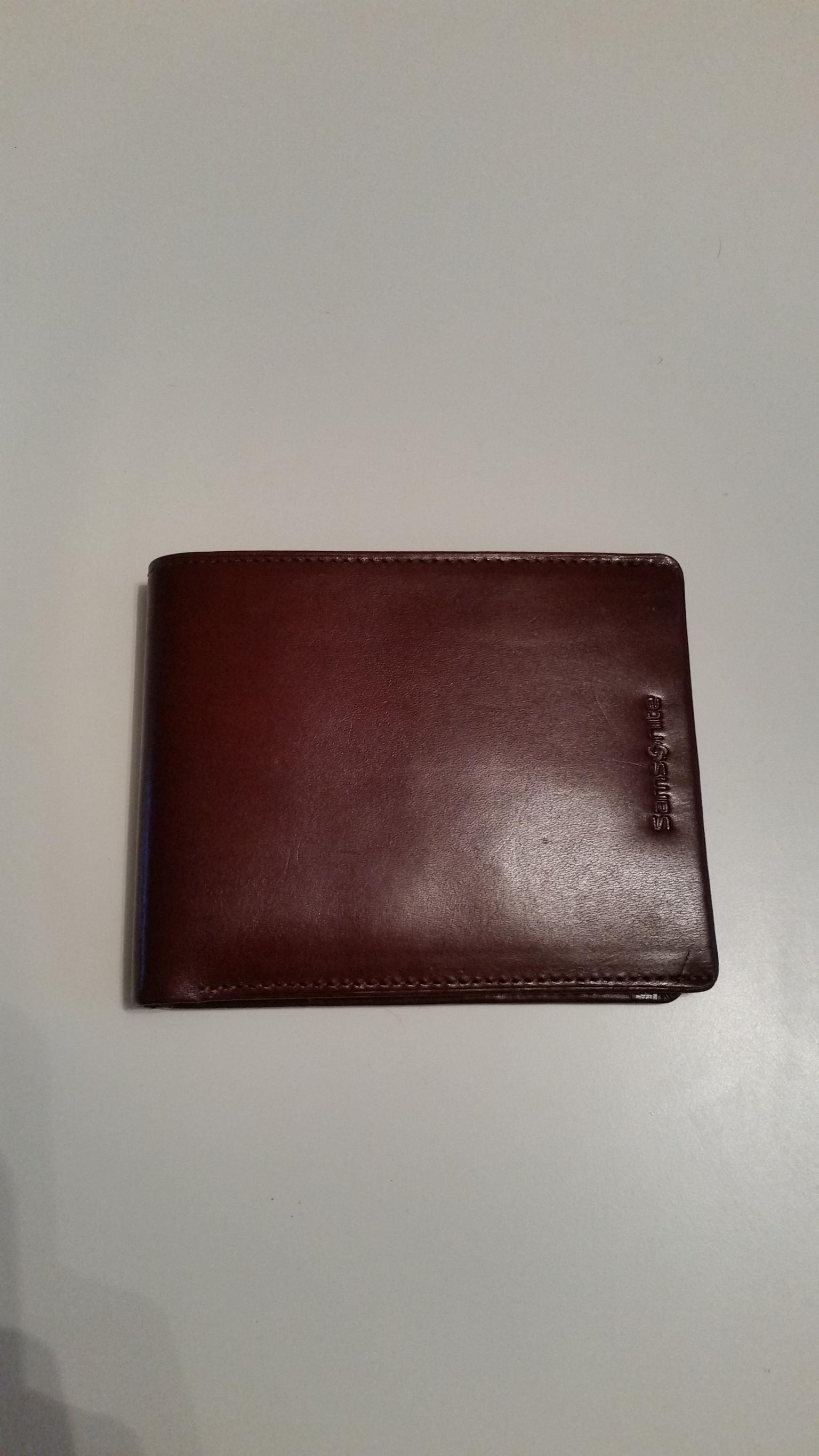 MGL Men's Genuine Leather Bifold Wallet Brown/Black and BrandNew 