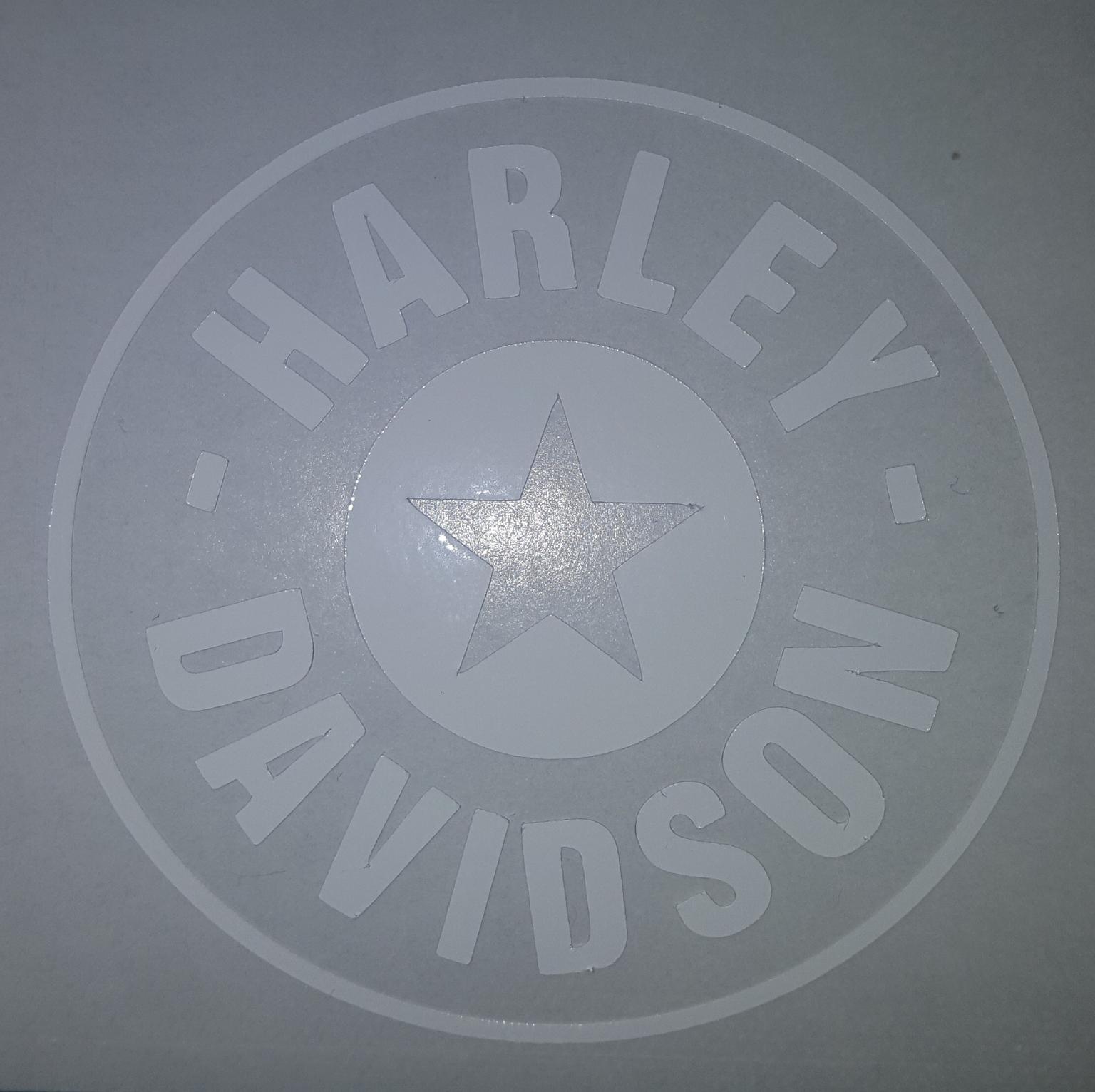 4 Stück Harley Davidson 4 Retro Logo Helmaufkleber in Schwarz 5 ×5 cm.Top Neu 