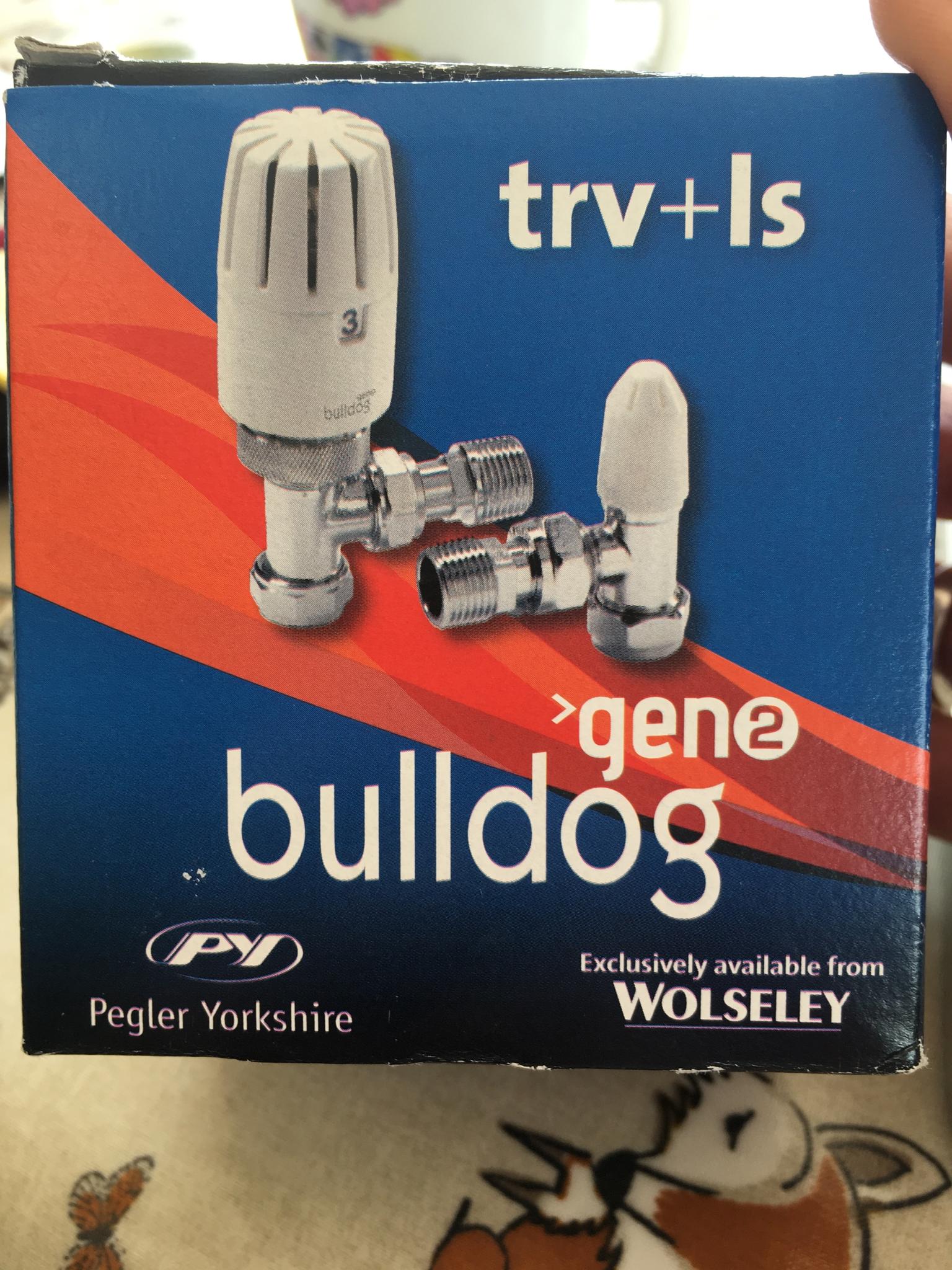 6 x Pegler Bulldog 2 TRV Thermostatic Radiator Valve and Lockshield Valve Pack 15mm