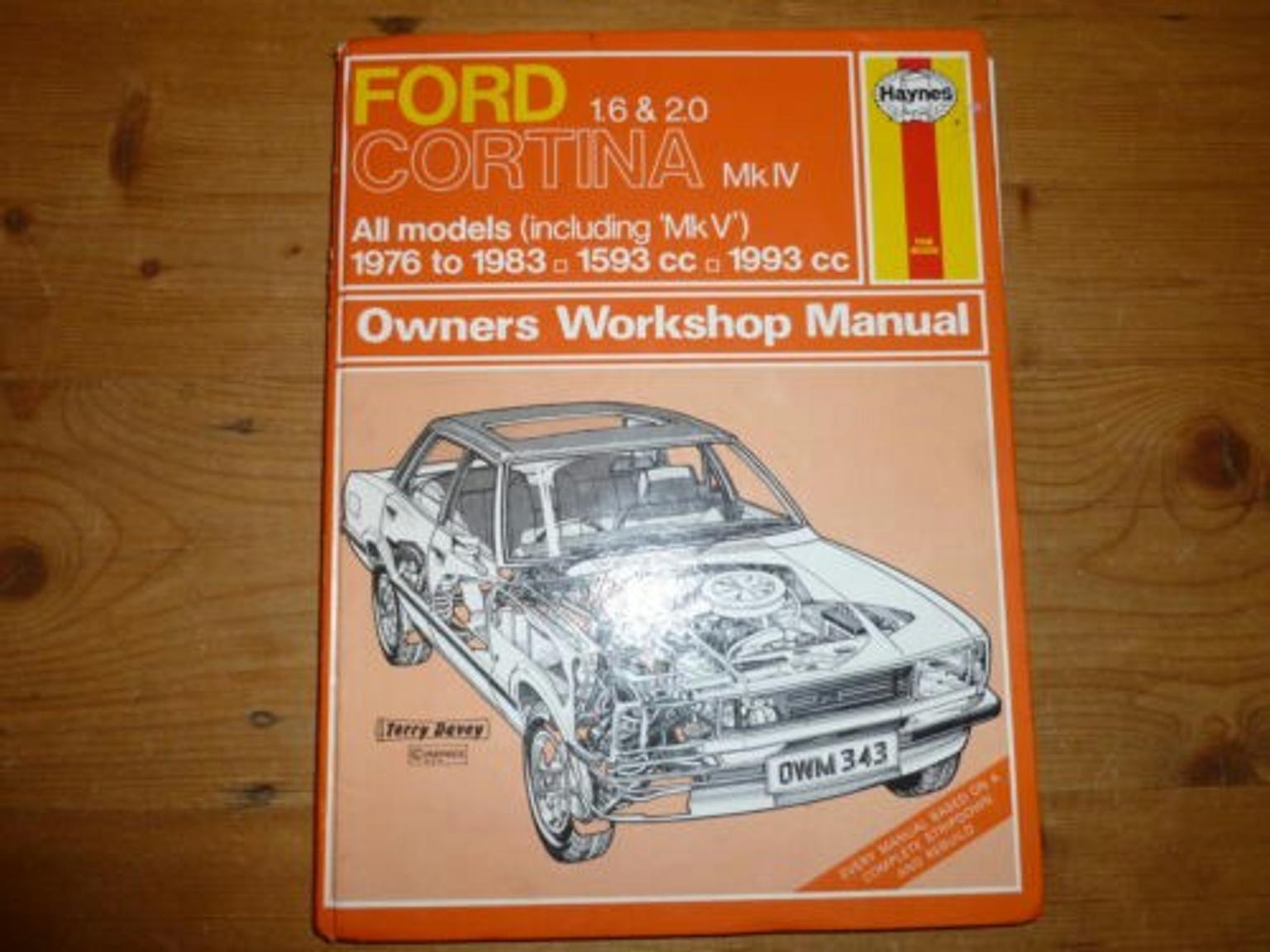 FORD Cortina MK4 MK5 Manuale Haynes Workshop 