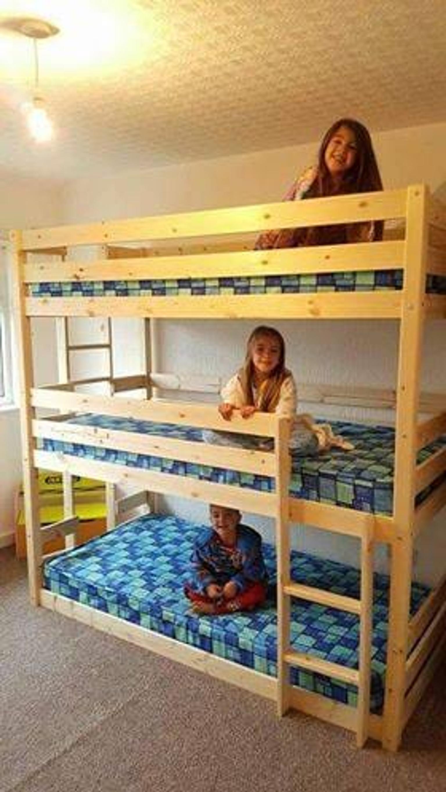 3 Tier Bunk Bed In L35 Helens For 150, Triple Layer Bunk Bed