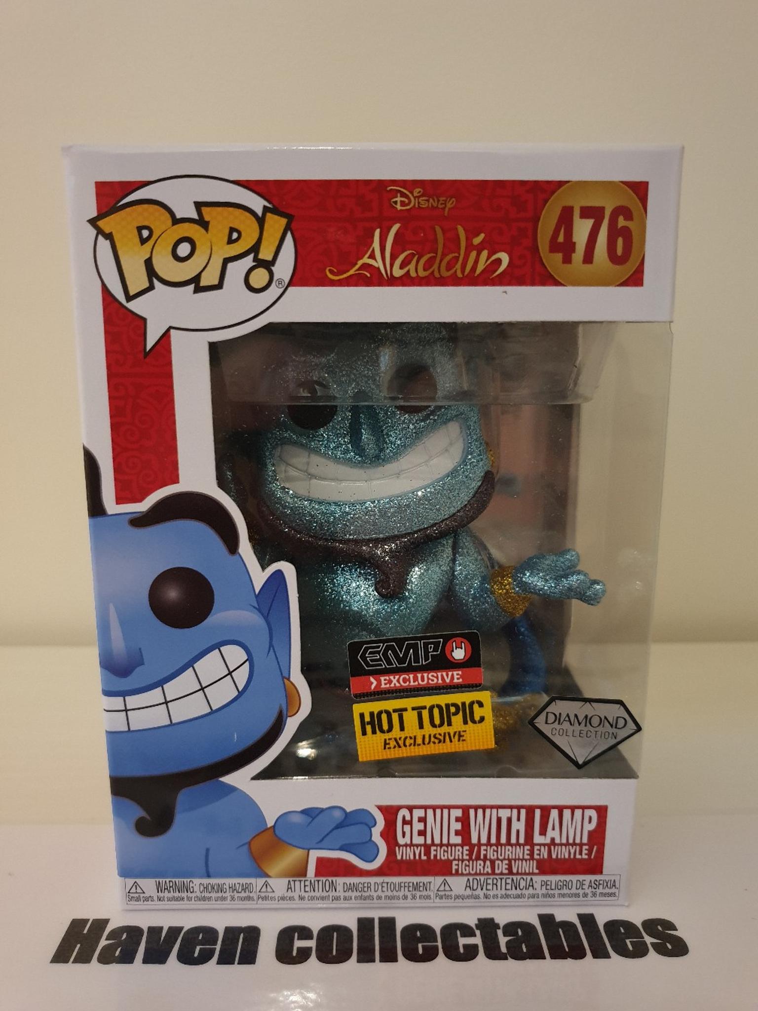#476 Genie with Lamp Includes POP Protector Diamond Disney Aladdin Funko POP