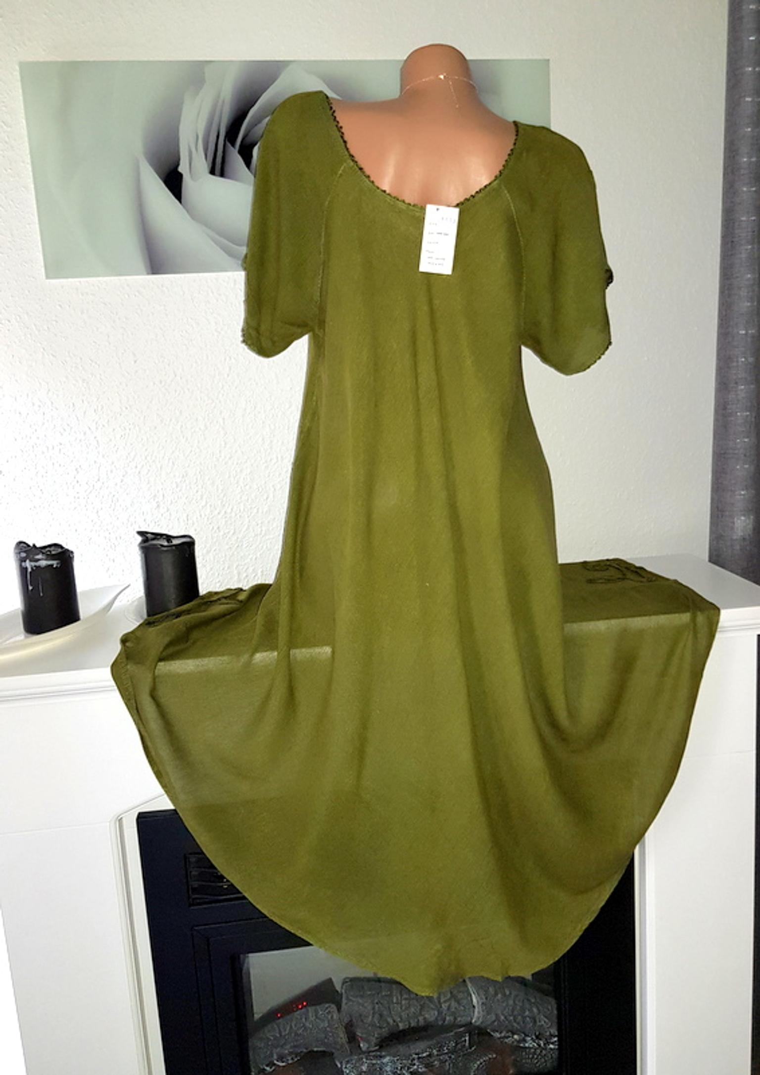 L 44 46 48 NEU ITALY Mode Damen Kleid Streifen schwarz Gr