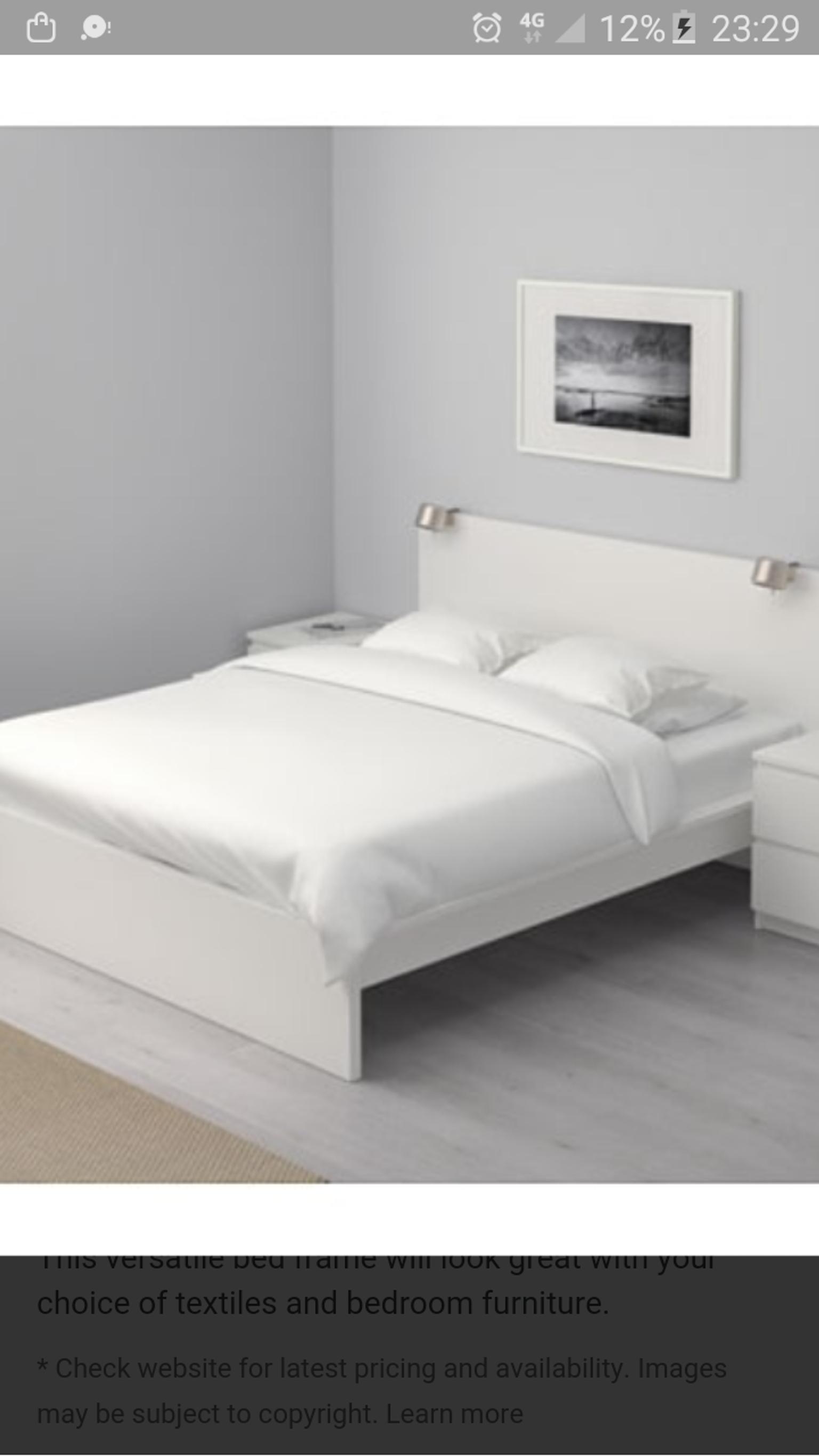 Ikea King Size Malm Bed In Sw1v, Malm King Size Bed Frame