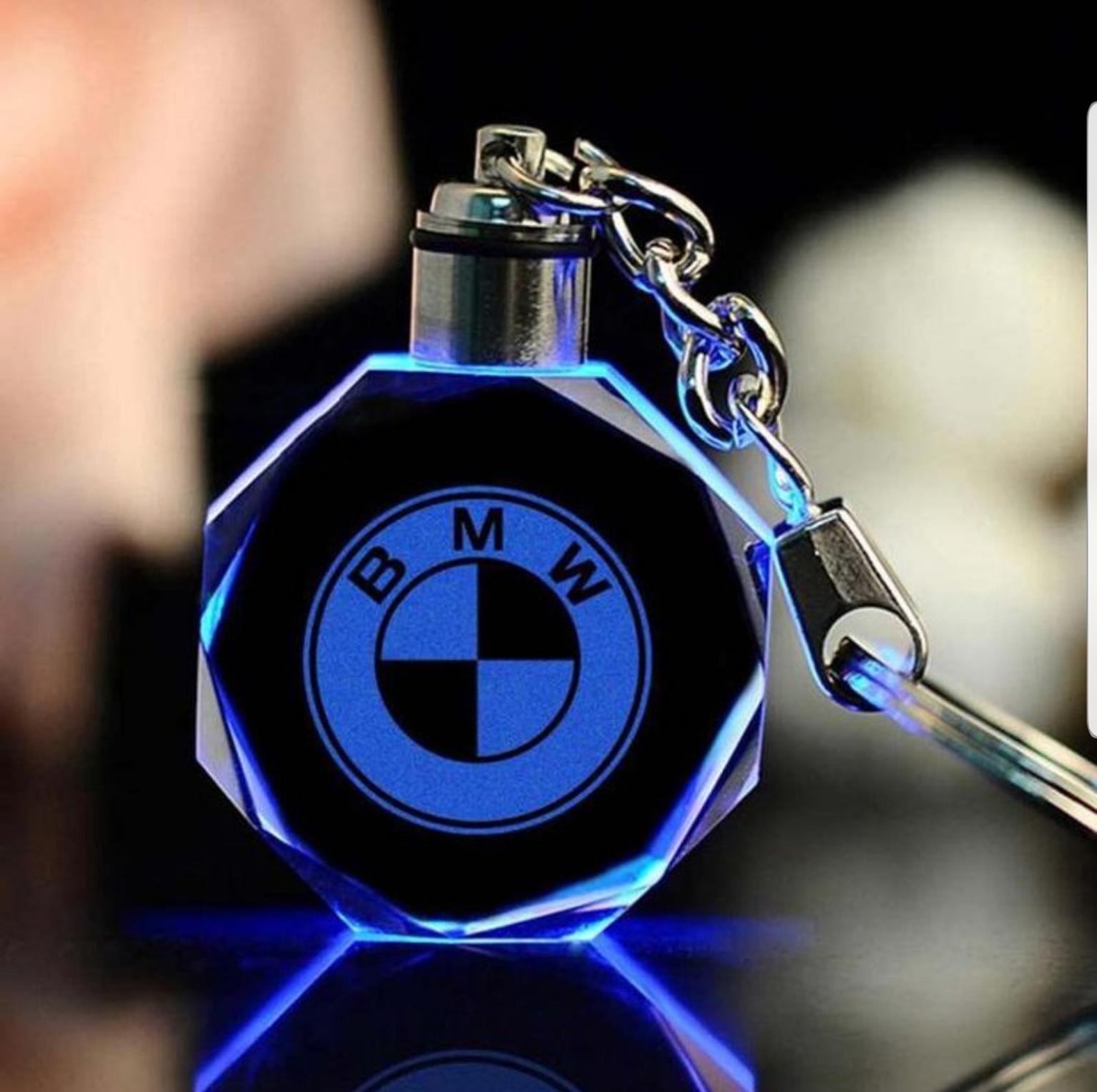 BMW Auto Marke Kristall Schlüsselanhänger mit Led Licht Accessoires 