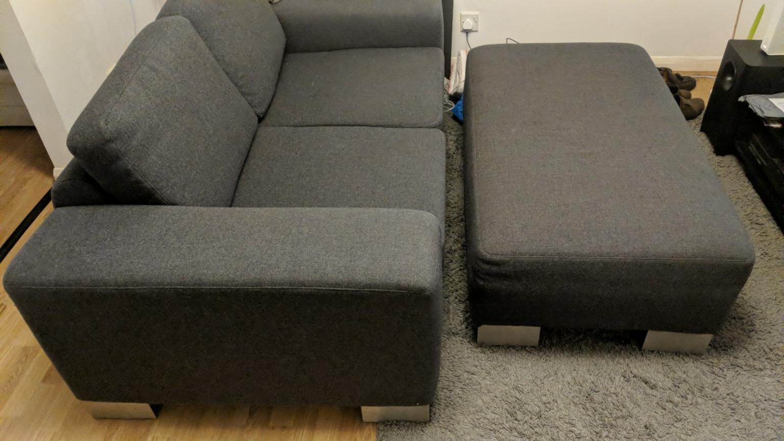2 Seater Sofa And Foot Rest In Ig6, Furniture Sofa Leg Rest