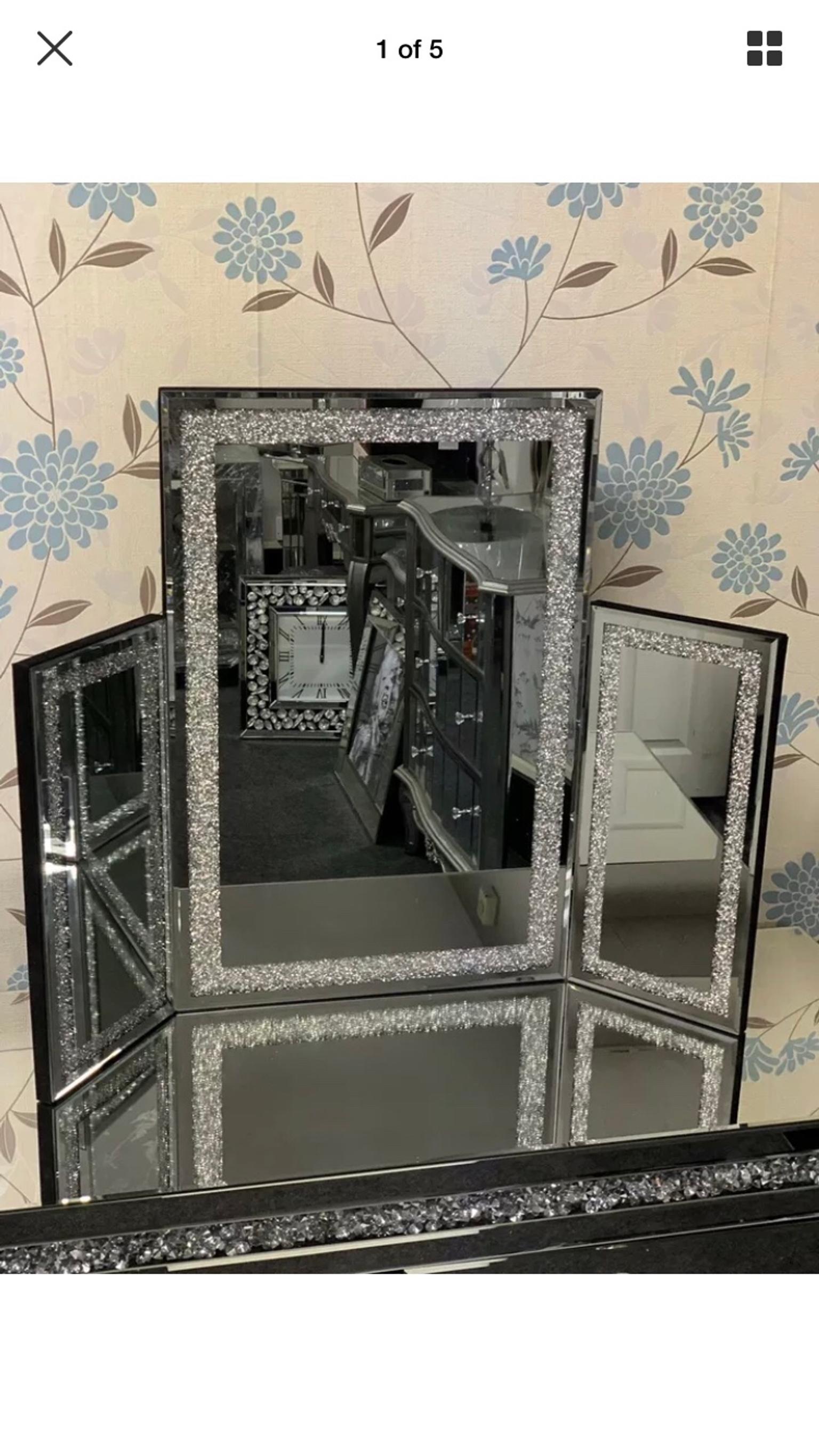 Crushed Crystal Dressing Table Mirror