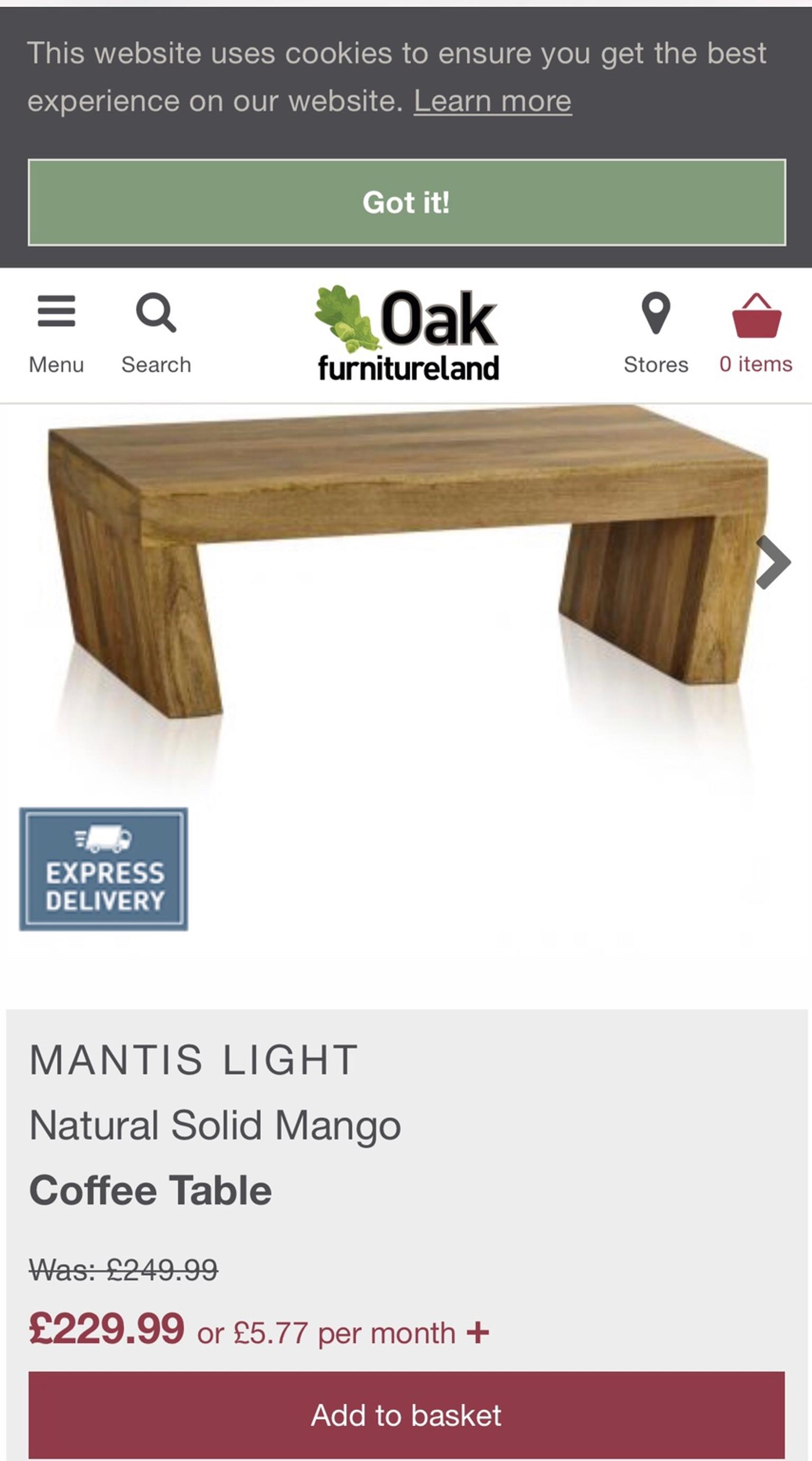 Mantis Light Mango Wood Coffee Table In, Mantis Light Solid Mango Lamp Table