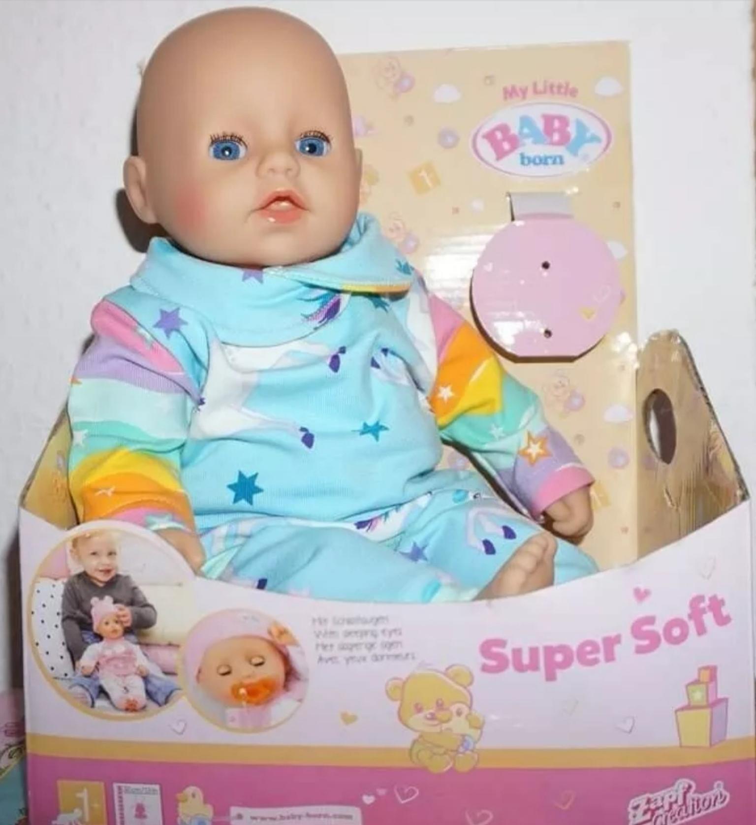 Puppenschlafsack,für 32cm Puppen,Schneeanzug Puppenfußsack z.B little babyborn 