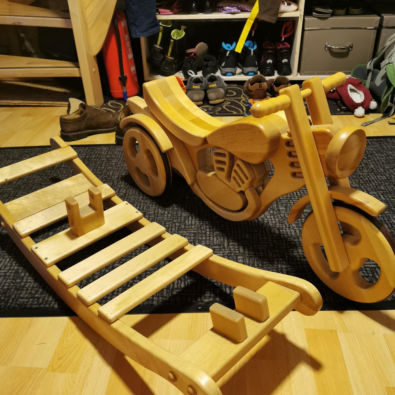 Schaukelmotorrad Holzmotorrad Schaukelspielzeug Laufrad Kinderspielzeug SPRINT 