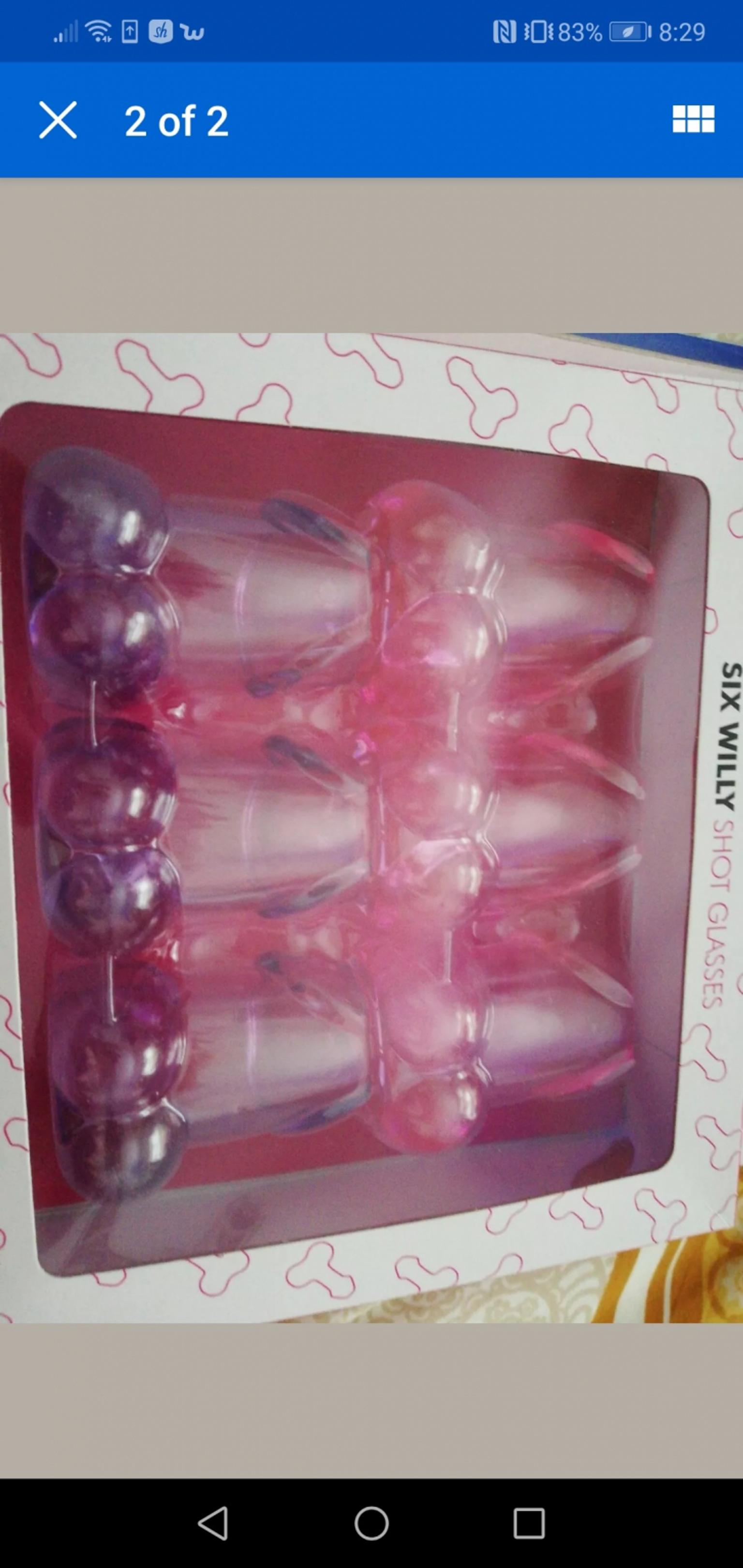 Ann Summers Six Willy Shot Glasses 