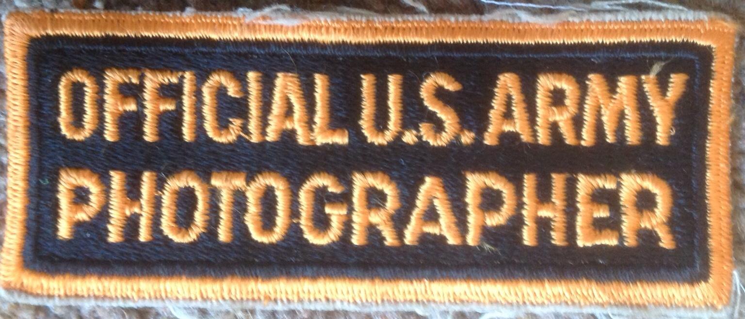 REPRODUCTION US ARMY PHOTOGRAPHER PATCH WWII 