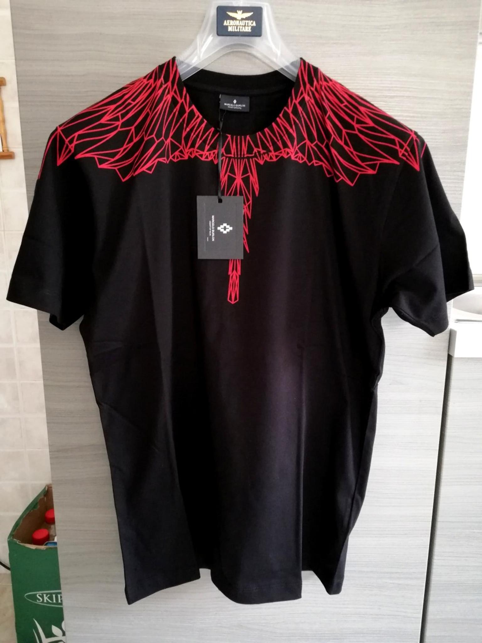 T-shirt MARCELO BURLON black wings red in Itri for €99.00 for sale 