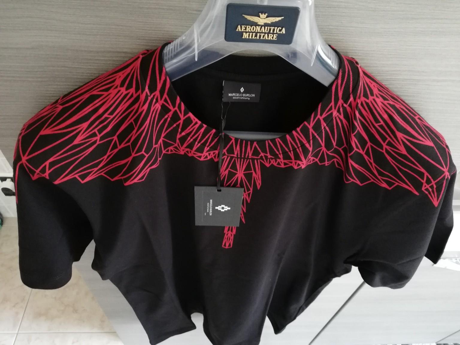 T-shirt MARCELO BURLON black wings red in Itri for €99.00 for sale 