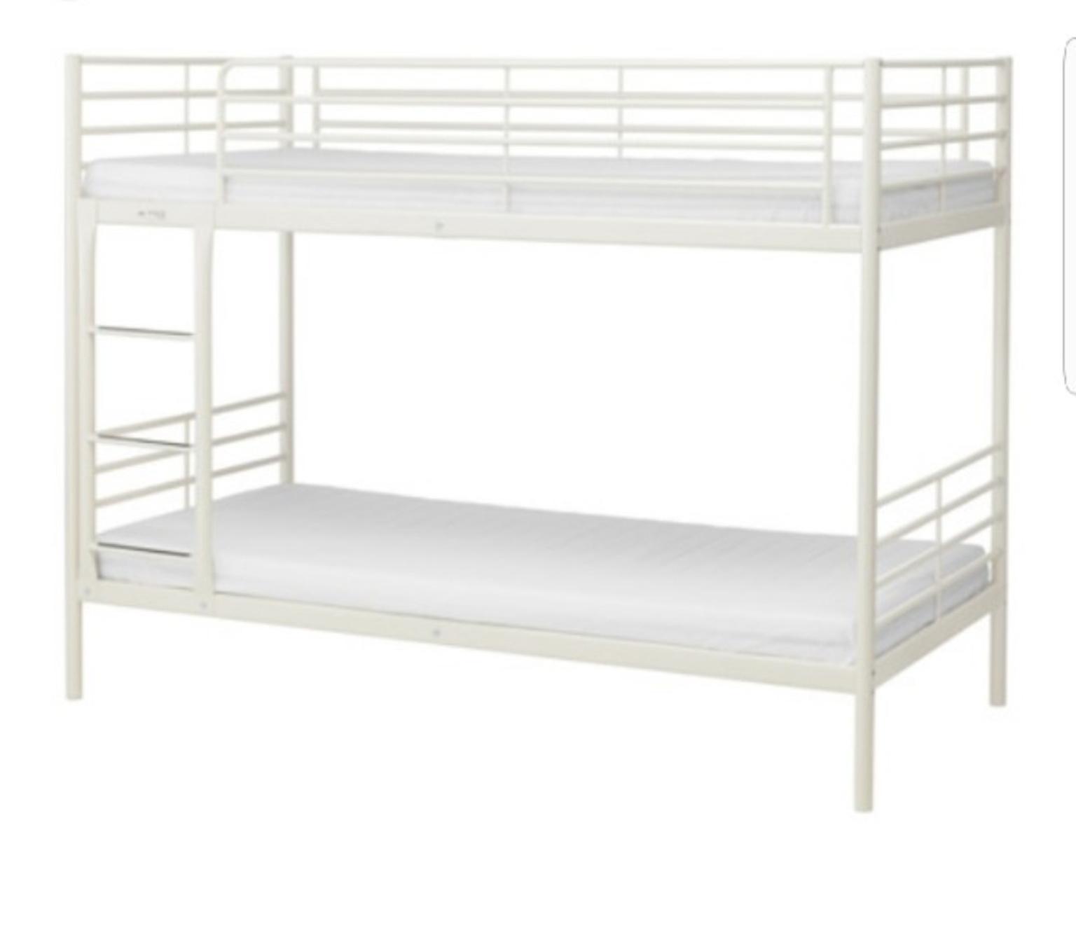 Ikea Svarta Bunk Bed White In E7 London, Ikea Metal Frame Loft Bed Instructions