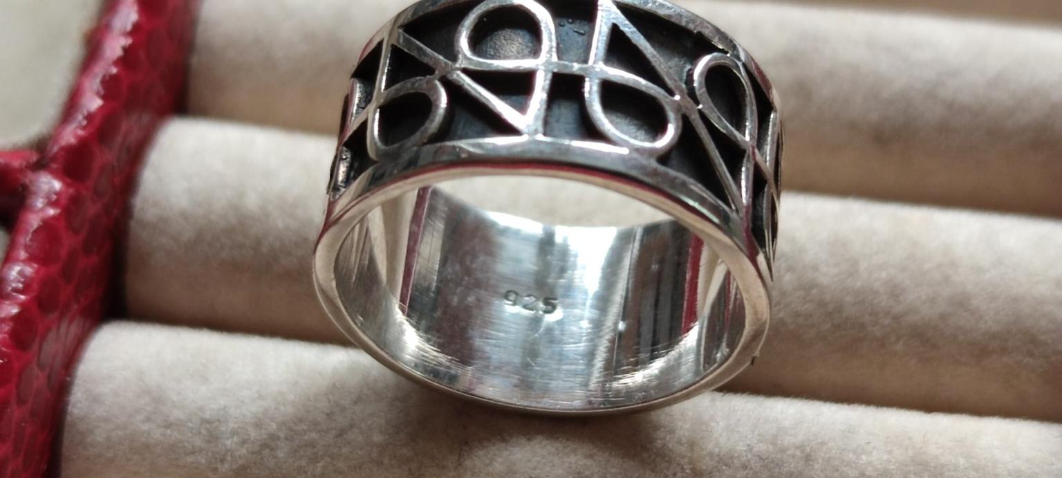 neu ausgefallener Designer Ring 925 Silber 11 g schwer modisch wertvoller