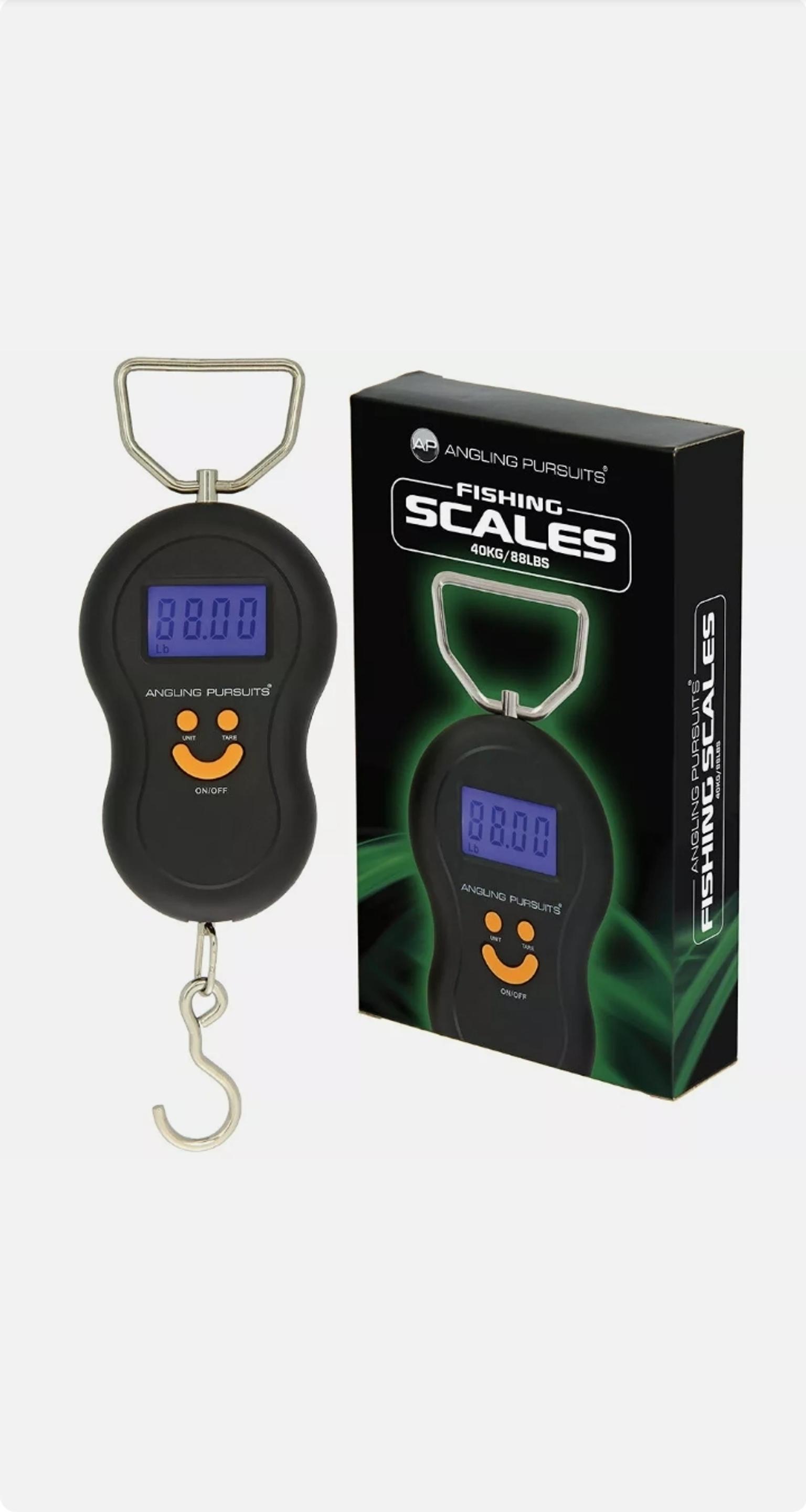 ANGLING PERSUITS DIGITAL FISHING SCALES 40KG 88LB ELECTRONIC SCALES WITH HOOK 